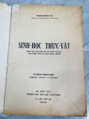 SINH HỌC THỰC VẬT 