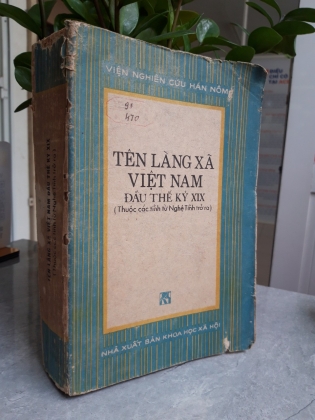 TÊN LÀNG XÃ VIỆT NAM ĐẦU THẾ KỶ XIX