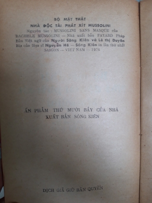 BỘ MẶT THẬT NHÀ ĐỘC TÀI PHÁT XÍT MUSSOLINI 