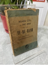 NGHIÊN CỨU VÀ PHÊ BÌNH BẢN DỊCH TỲ BÀ HÀNH 