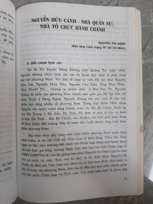 KỶ YẾU HỘI THẢO KHOA HỌC THÂN THẾ VÀ SỰ NGHIỆP CỦA CHƯỞNG CƠ - LỄ THÀNH HẦU NGUYỄN HỮU CẢNH 