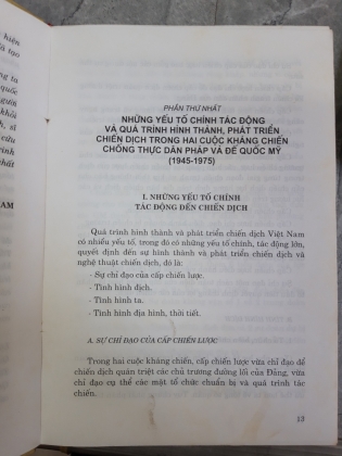 TỔNG KẾT CHIẾN DỊCH TRONG HAI CUỘC KHÁNG CHIẾN CHỐNG THỰC DÂN PHÁP VÀ ĐẾ QUỐC MỸ (1945 - 1954) 