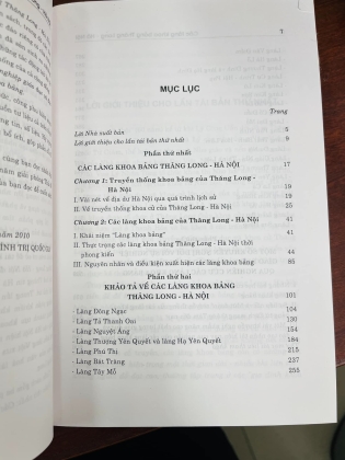 CÁC LÀNG KHOA BẢNG THĂNG LONG HÀ NỘI