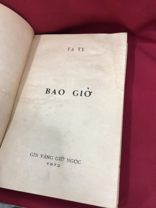 bao giờ - tạ tỵ