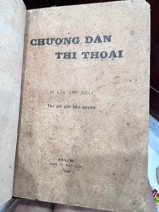 CHƯƠNG DÂN THI THOẠI - Phan Khôi