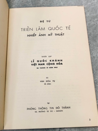 ĐỆ TỨ TRIỂN LÃM QUỐC TẾ NHIẾP ẢNH MỸ THUẬT