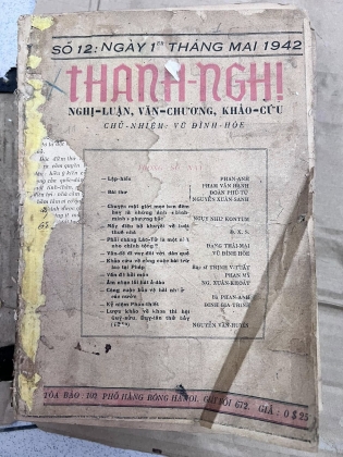 BÁO THANH NGHỊ - VŨ ĐÌNH HOÈ (1942)